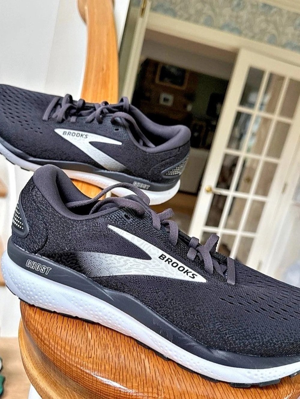 Brooks Ghost 16 Running Shoes men’s 8.5 D Black Gray 1104181D090 NEW No Box